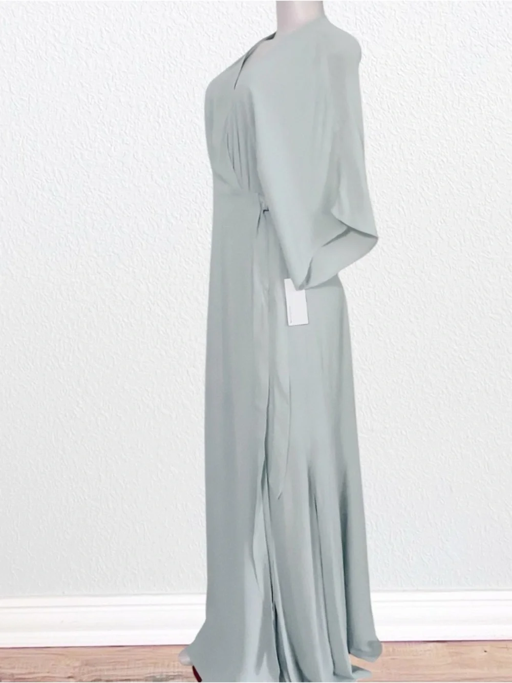 NWT Reformation Maxi Wrap Winslow Dress in Celadon SZ XL - Picture 8 of 16
